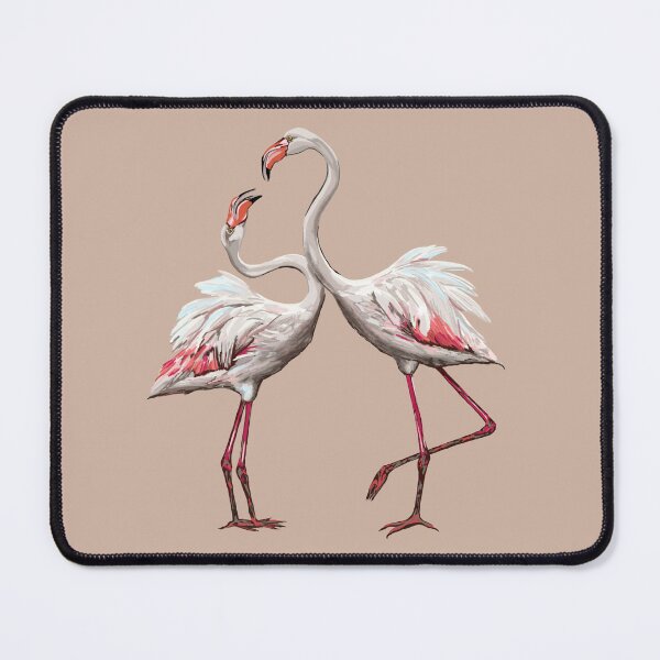 Item preview, Flamingo Couple Illustration: Perfect Kiss Moment in Vibrant Colors designed and sold by Pandositive.