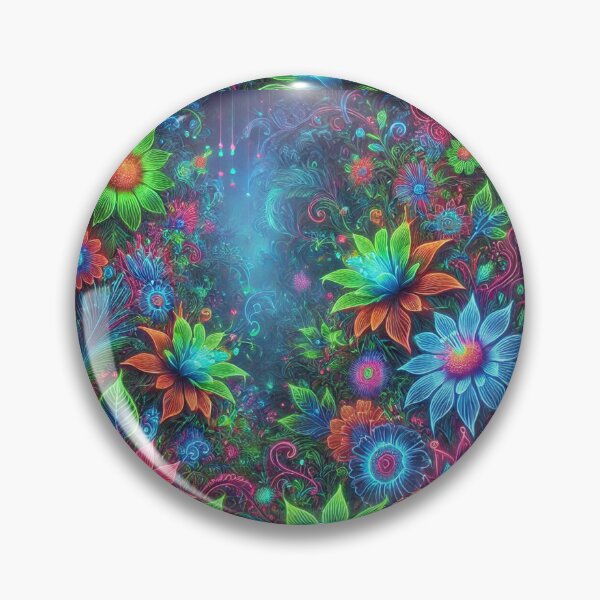 Artikelvorschau, Neon Bloom: Ein leuchtendes Blumenwunderland entworfen und verkauft von Meta2Physical.