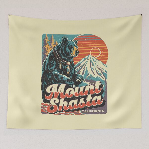 Item preview, Mount Shasta Spirit Bear Mystical California Mountain designed and sold by Mystikos Art.