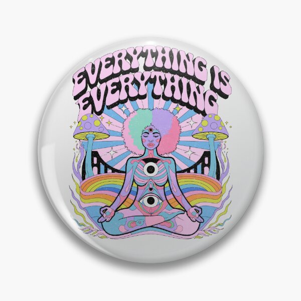 Item preview, Everything Is Everything Meditation Psychedelic Goddess Art designed and sold by Mystikos Art.