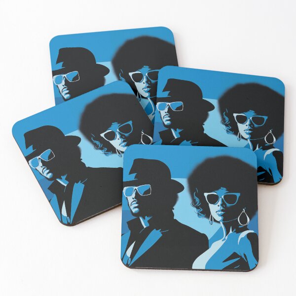 Item preview, Retro Duo - Portrait in Blue Shadows designed and sold by djovan.