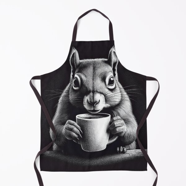 Item preview, Funny up all night Squirrel drinking coffee designed and sold by Boxing Kangaroo Retail Company.