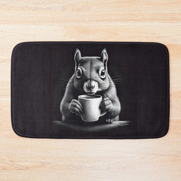 Item preview, Funny up all night Squirrel drinking coffee designed and sold by Boxing Kangaroo Retail Company.
