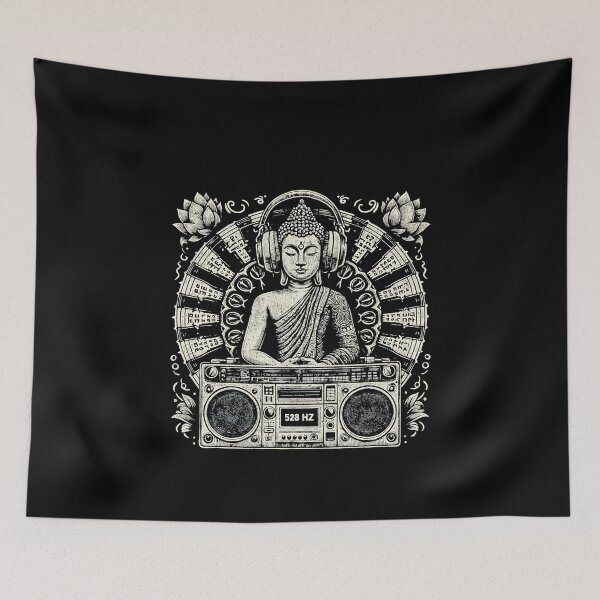 Item preview, 528 Hz Meditation Sound Healing Spiritual Buddha designed and sold by Mystikos Art.