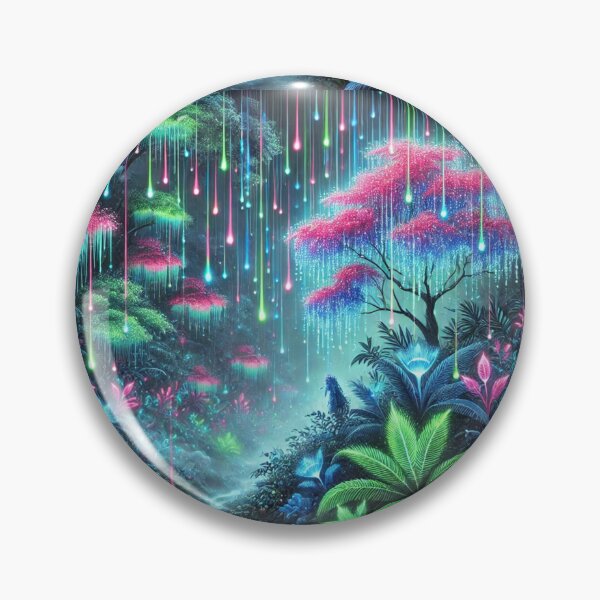 Item preview, Neon Rainforest Glow: A Magical Lightscape designed and sold by Meta2Physical.