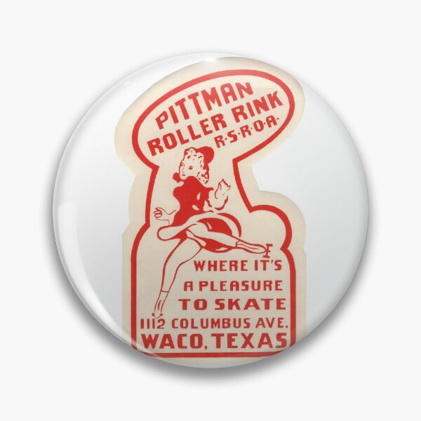 Item preview, Pittman Roller Rink Waco Texas Roller Skating Rink Sticker Decal Label Design 2 designed and sold by tislord.