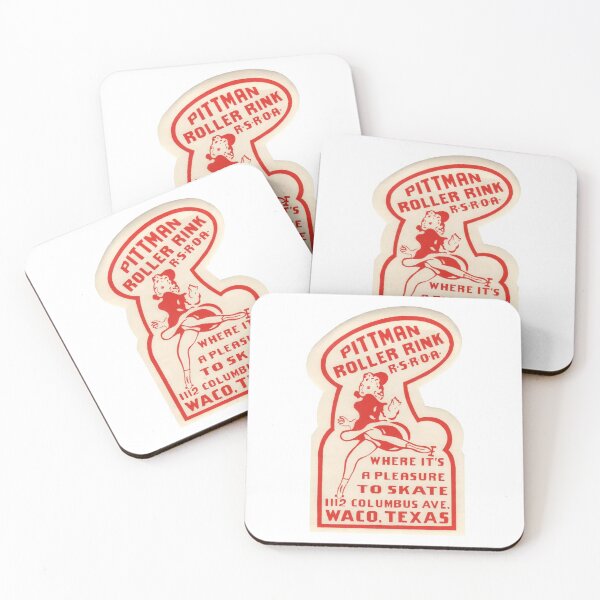 Item preview, Pittman Roller Rink Waco Texas Roller Skating Rink Sticker Decal Label Design 2 designed and sold by tislord.