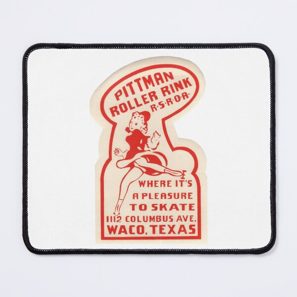 Item preview, Pittman Roller Rink Waco Texas Roller Skating Rink Sticker Decal Label Design 2 designed and sold by tislord.