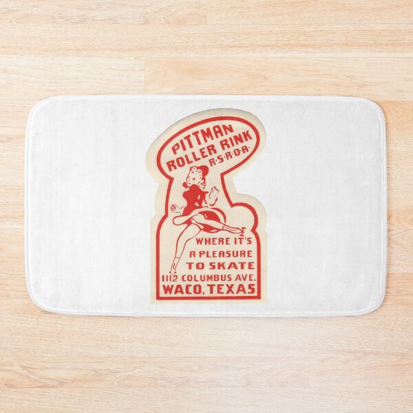 Item preview, Pittman Roller Rink Waco Texas Roller Skating Rink Sticker Decal Label Design 2 designed and sold by tislord.
