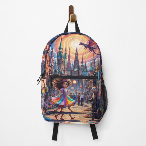 Item preview, Rainbow Fantasy Blossom Utopia Whimsical World Magical Cityscape designed and sold by ART ATTACK ZONE.