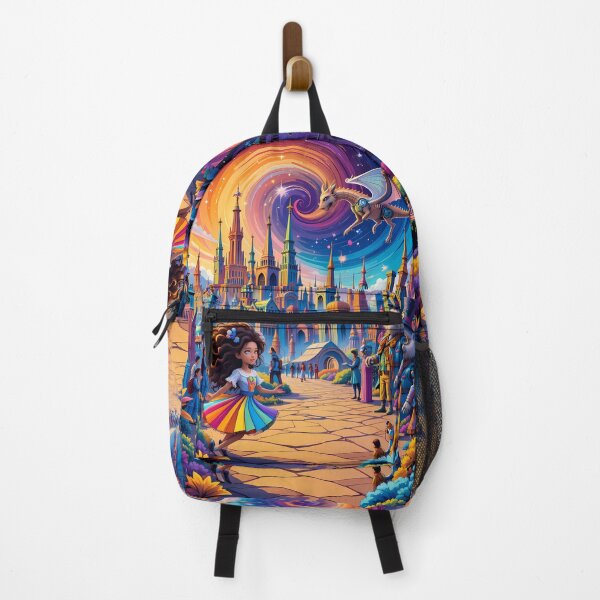 Item preview, Dragon Fantasy Blossom Utopia Whimsical World Magical Cityscape designed and sold by ART ATTACK ZONE.
