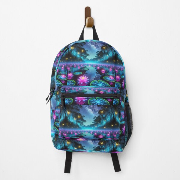 Item preview, Neon Lotus Lake: A Magical Night Under the Stars designed and sold by Meta2Physical.