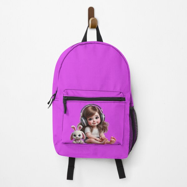 Item preview, Super Cute Baby Girl Listening to Music  designed and sold by WackyJacks.