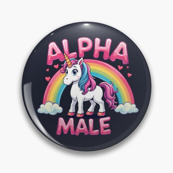 Item preview, Alpha Male Energy in Unicorn Style designed and sold by MakeIt-Tee-See.
