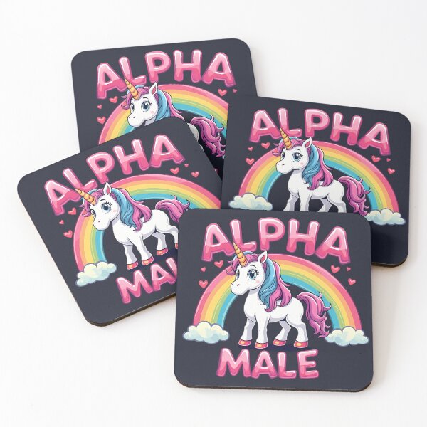 Item preview, Alpha Male Energy in Unicorn Style designed and sold by MakeIt-Tee-See.