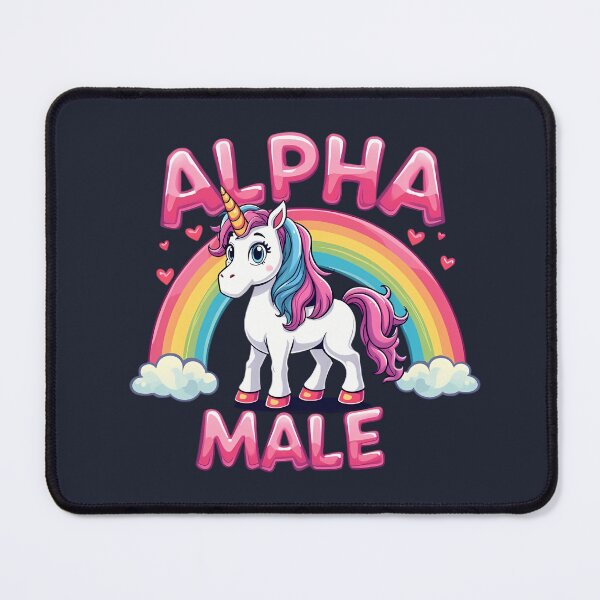 Item preview, Alpha Male Energy in Unicorn Style designed and sold by MakeIt-Tee-See.