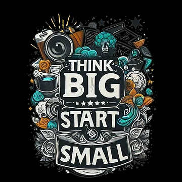Artwork thumbnail, Think big, start small by Monem-RASH