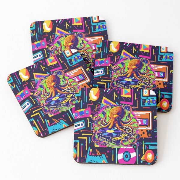 Item preview, Pulsating Vinyl 90s Nostalgia Meets the Deep Sea designed and sold by DigoCostaK7css.