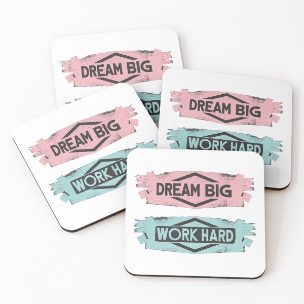 Item preview, Dream big, work hard designed and sold by Enaiss.