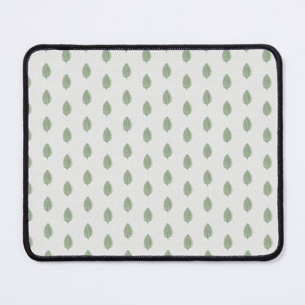 Item preview, Small scale fern leaves block print pattern designed and sold by hellcom.