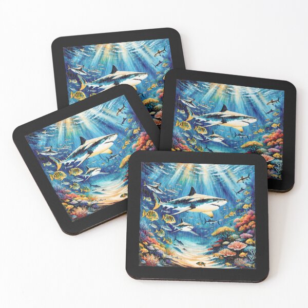 Item preview, Sharks, Jaws and corals #7 designed and sold by Helios Be. Lavsh.