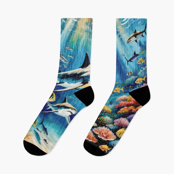 Item preview, Sharks, Jaws and corals #7 designed and sold by Helios Be. Lavsh.