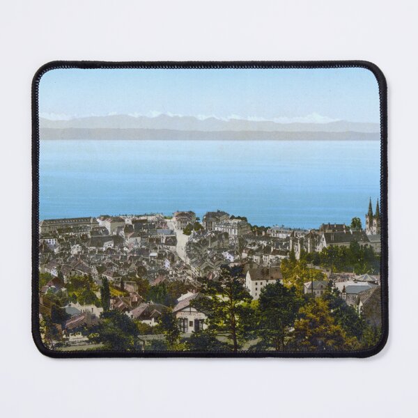 Item preview, Neuchâtel panorama designed and sold by 19th Century in Color.
