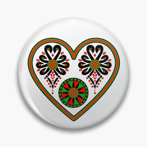 Artikelvorschau, Volksmuster der polnischen Highlander Valentinstag entworfen und verkauft von mikistudio.