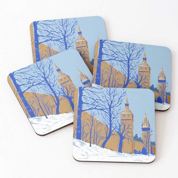 Item preview, Musegg Wall in Lucerne Switzerland During Winter WPA Poster Art designed and sold by patrimonio.
