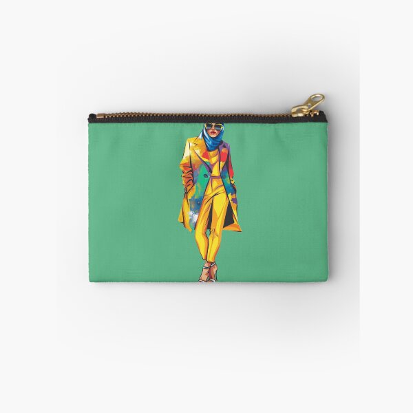 Item preview, Vibrant Hijabi Style - Multicolor Coat & Yellow Outfit | Ramadan designed and sold by ThisTee.