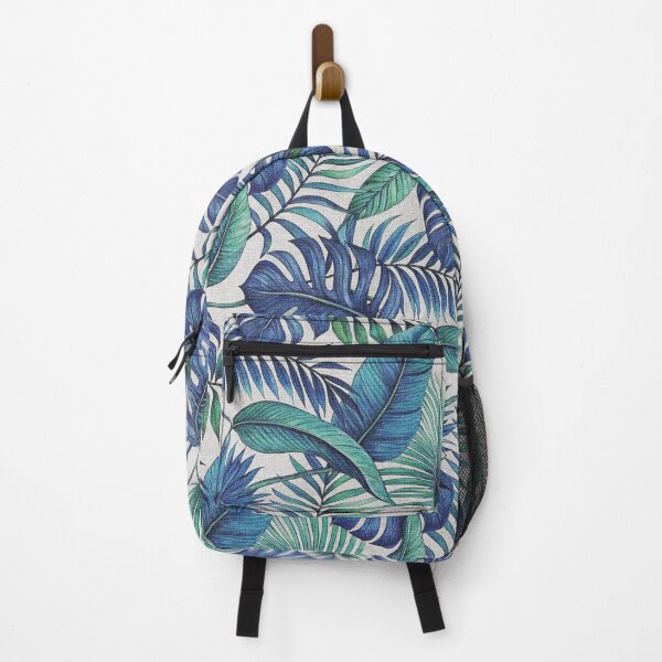 Item preview, Blue and Teal Tropical Leaves Pattern designed and sold by hellcom.