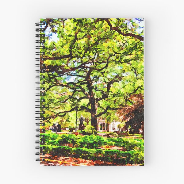 Item preview, Watercolor painting of trees and statue in Reynolds Square, Savannah designed and sold by GestaltImagery.