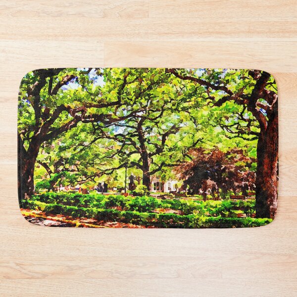 Item preview, Watercolor painting of trees and statue in Reynolds Square, Savannah designed and sold by GestaltImagery.