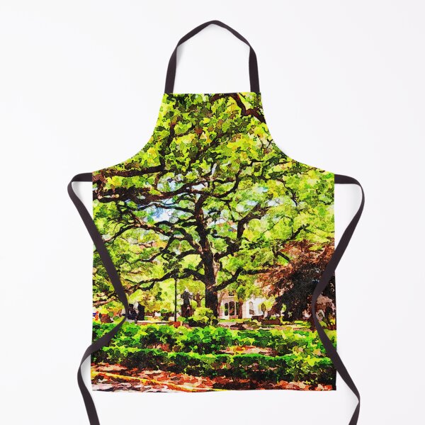 Item preview, Watercolor painting of trees and statue in Reynolds Square, Savannah designed and sold by GestaltImagery.