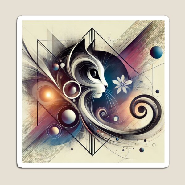 Item preview, Abstract Cat No.4 designed and sold by MJNurmi.