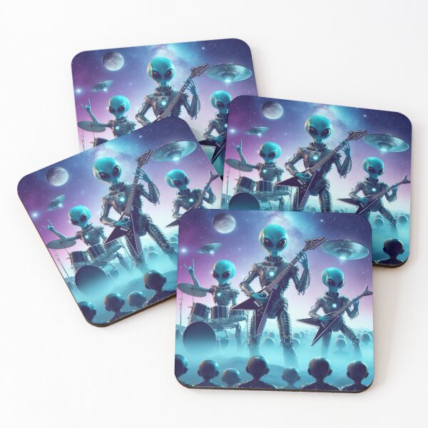Item preview, Alien Rock Band – Cosmic Concert designed and sold by Dogandesighn.
