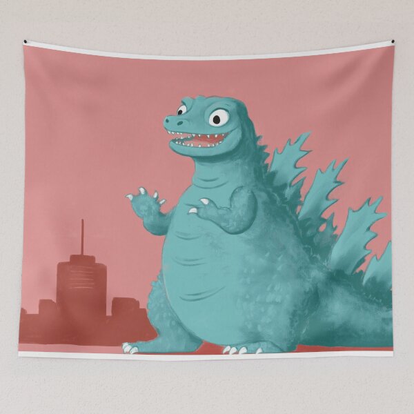 Item preview, lindo Godzilla designed and sold by PricklyPeanut.
