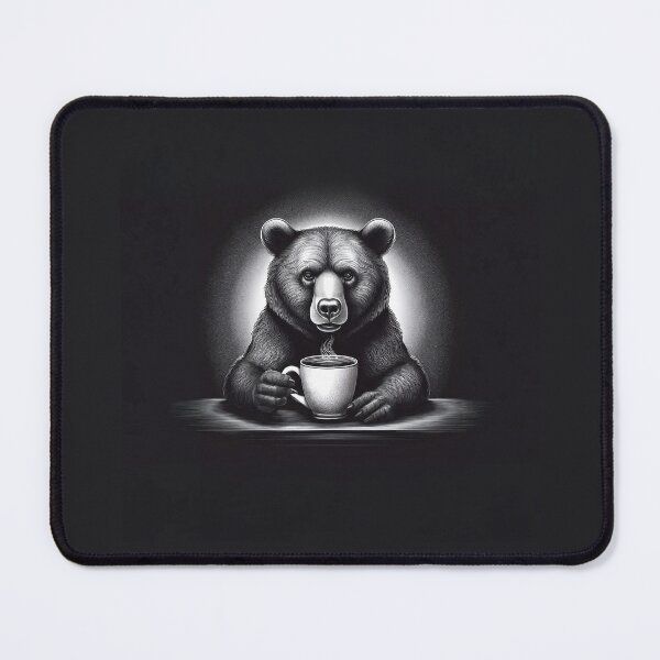 Item preview, Funny up all night Bear drinking coffee designed and sold by Boxing Kangaroo Retail Company.
