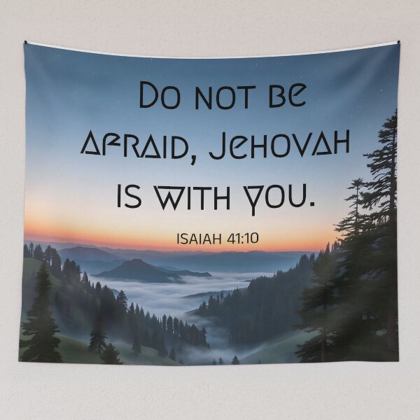 Item preview, Do Not Be Afraid, Jehovah Is With You designed and sold by svarupa.