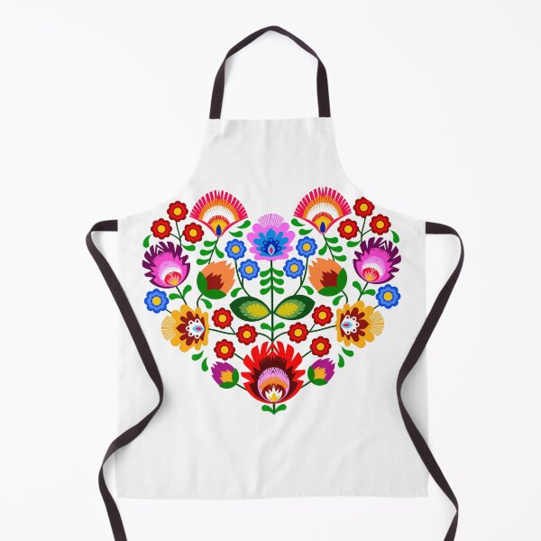 Item preview, Polish folk art - floral embroidery pattern and cutouts Valentines day designed and sold by mikistudio.