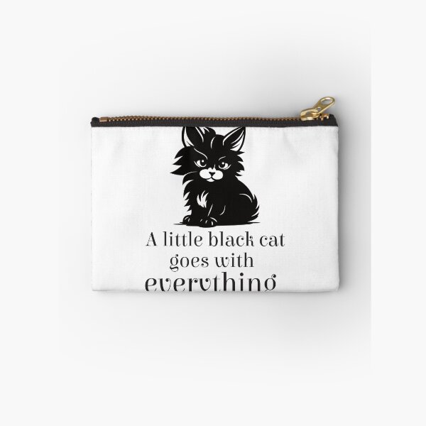 Item preview, A little black cat goes with everything - Version 2 - Black Text designed and sold by FaeryNuff.