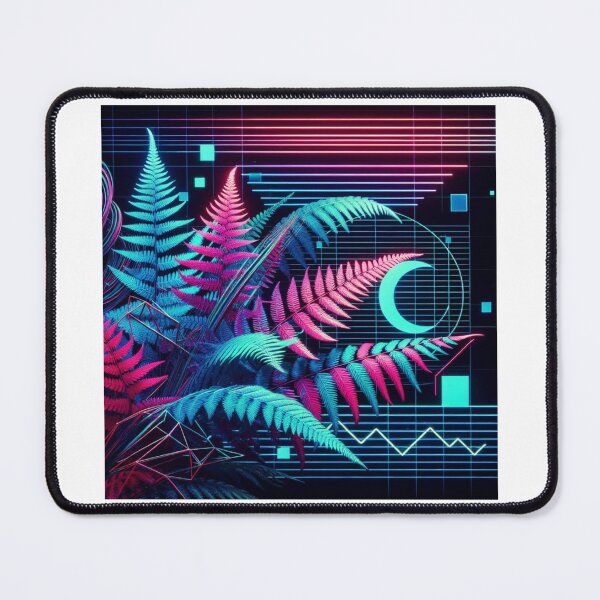 Item preview, Synthwave Retro Ferns designed and sold by RetroThreadedTs.