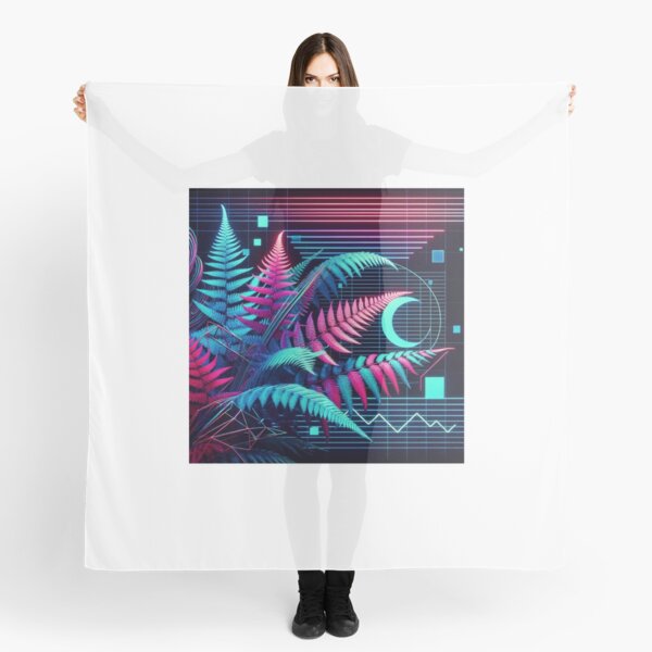 Item preview, Synthwave Retro Ferns designed and sold by RetroThreadedTs.