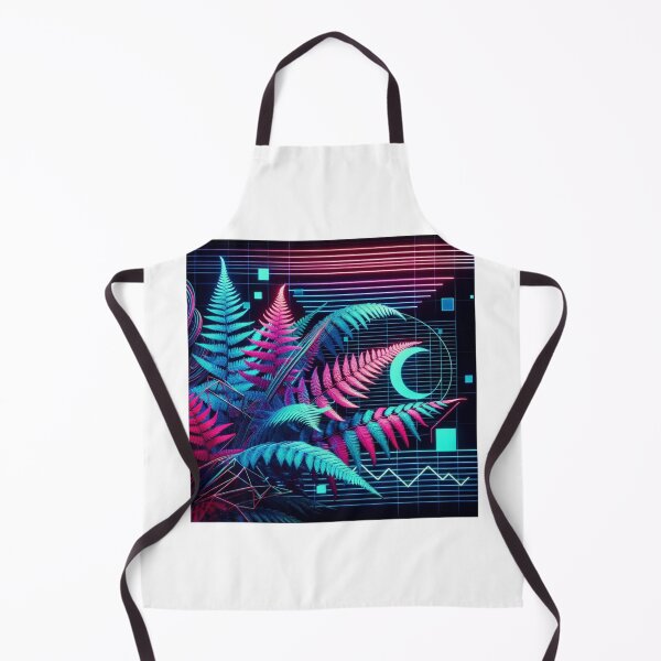 Item preview, Synthwave Retro Ferns designed and sold by RetroThreadedTs.