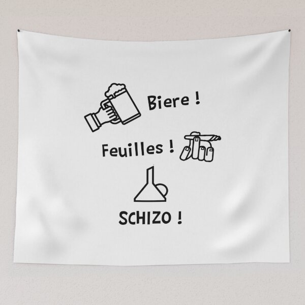 Item preview, BEER, LEAVES, SCHIZO! (rock, scissors, rag) designed and sold by francoisville.