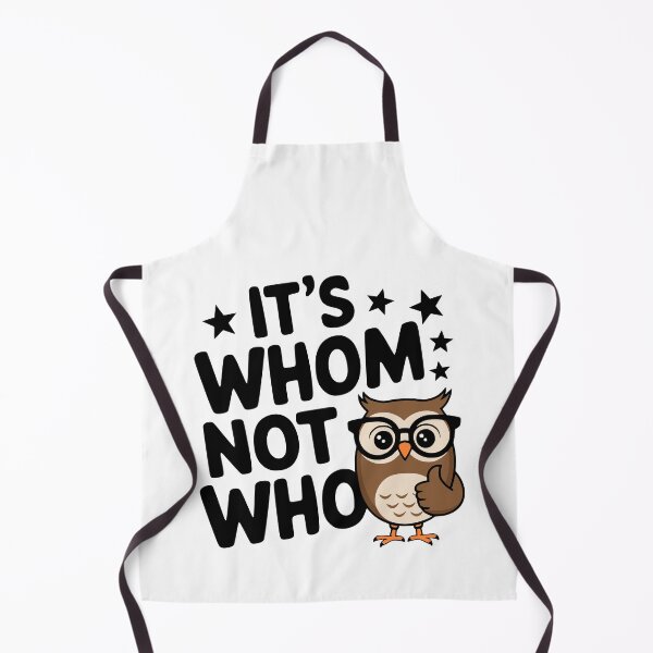 Item preview, It's Whom Not Who! Funny Owl Grammar Pun designed and sold by PMCreative.