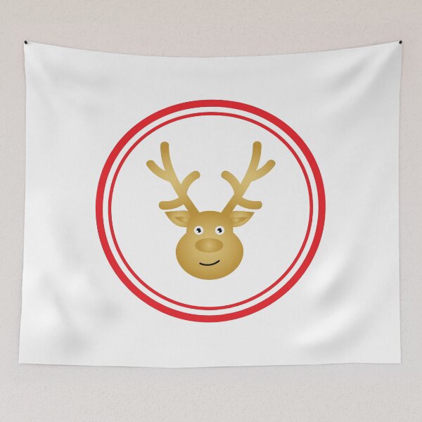 Item preview, Christmas Deer Face designed and sold by DigitalMediaHub.