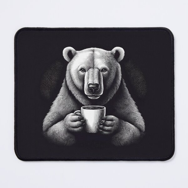 Item preview, Funny up all night Polar Bear drinking coffee designed and sold by Boxing Kangaroo Retail Company.