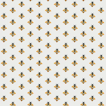 Artwork thumbnail, Small scale bees pattern by hellcom