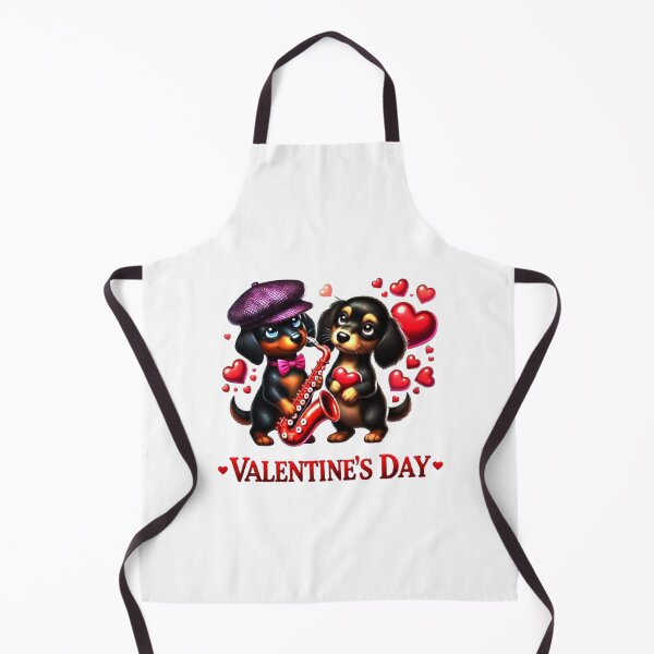 Item preview, Cute Dachshund Valentines Day Heart Lover Dog Music Sax designed and sold by Creat-Des.